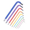 9 Pcs Hex Wrench Set Color Coded Non Slip CR