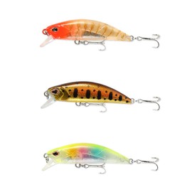 WJIAEER 3 pieces spinner fishing bait spinner set hook fishing bait fishing artificial bait set artificial bait crankbait