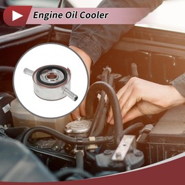 VekAuto Engine Oil Cooler for Nissan Pathfinder 5.6L V8 2008-2012 Transmission Oil Cooler Trans Cooler No.21305ZQ53A Aluminum Alloy Silver Tone 1 Pcs Car