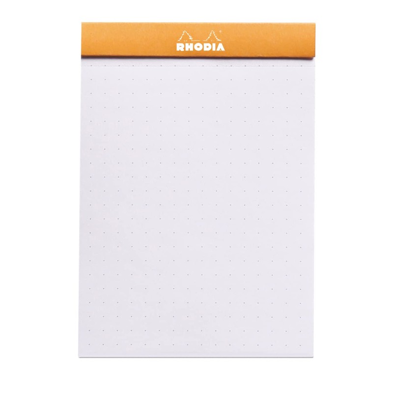 Rhodia 12558C Pack of 10 Notepads No. 12, 8.5 x