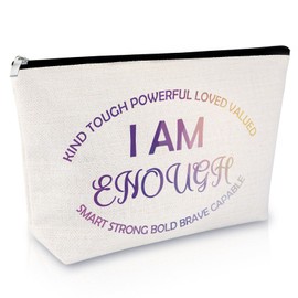 Inspirational Motivational Gifts for Women Makeup Bag Inspirational Quotes Cosmetic Bag Encouragement Gifts for Daughter Sister Niece Friendship Christmas Birthday Presents for Her Zipper Travel Pouch