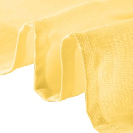 WedDecor 20 Inch Sunshine Yellow Cotton Polyester Table Napkin for Home, Hotel, Dinning, Wedding, Banquet, Party, Events, Hemmed Edges Lightweight & Machine Washable, 10pcs