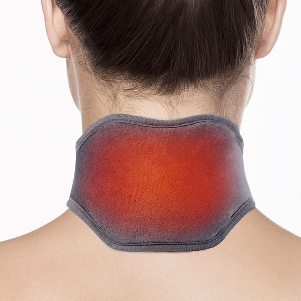 Neck Heating Pad, USB Heated Neck Wrap for Pain Relief, Auto Shut Off, 3 Adjustable Temperature, Electric Thermal Hot Compress Neck Brace, Heat Therapy for Soreness & Stiffness Relief