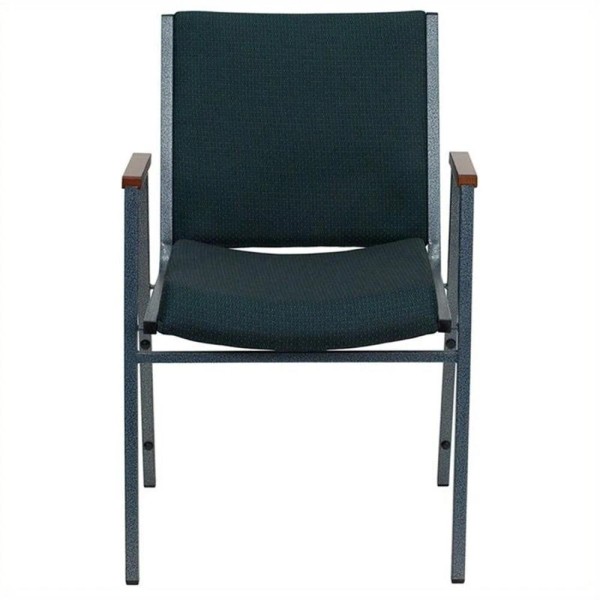 Flash Furniture Hercules Upholstered Stacking Chair in Green