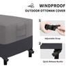 Easy-Going Outdoor Ottoman Cover, Waterproof Patio Ottoman Cover, Heavy Duty