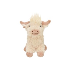 Multipet Highland Cow Plush Dog Toy 2-Pack – Soft Squeaky Farm Animal Toy for Dogs – Assorted Colors (5")