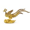 Golden Phoenix Incense Holder for Incense Incense Stand, Metal Figurine,