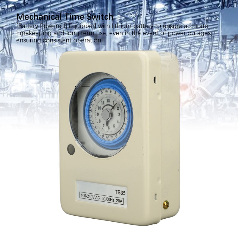 Mechanical Time Switch TB35N SPST 24 Hour 15 Minute Interval