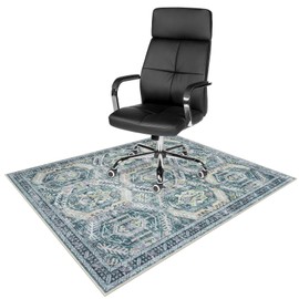Anidaroel 48"x60" Home Office Chair Mat for Hardwood Floor, Desk Mat for Chair, Ant-Slip Office Floor Mat, Computer Chair Mats for Rolling Chair, Low Pile Carpet Floor Mat, Non Curling