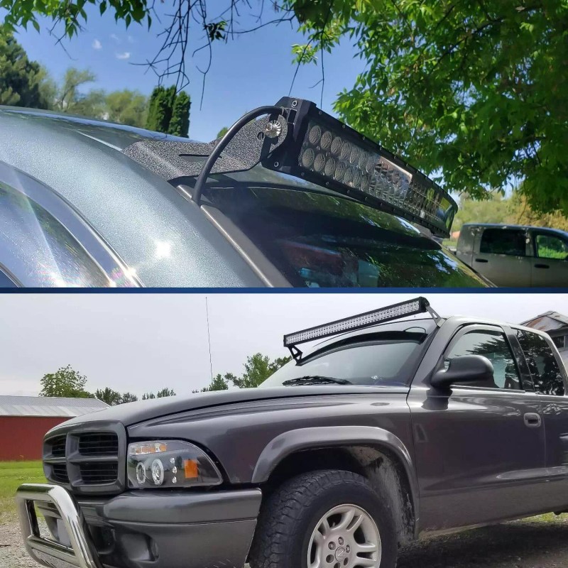 Nilight 52Inch 2PCS Curved LED Light Bar Bracket For 99-06