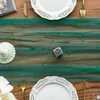 Artoid Mode Pearl Dark Green Gauze Table Runner 120 Inch