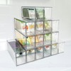AZEZO 16-Pack Tea Bag Drawers Organizer - 16 Clear Plastic