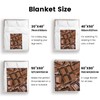Silky Chocolate 3D Funny Realistic Food Ultra-Soft Throw Blanket 60"x50"