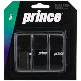 Prince Overgrip Dura Pro Plus Set of 3 Grips, Overgrip Dura Pro Plus 3er, black, Standard