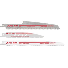 Original Einhell 3-Piece Saw Blade Set for Universal Saws (for Wood and Metal, Accessories for Universal Saws/Reciprocating Saws, Ideal for Cordless Devices)