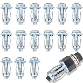 YOKOMING Jack Nut with Installation Tool Set M5 Petal Nuts - １５Pairs Threaded Insert Nuts Expansion Screw Jack Nut
