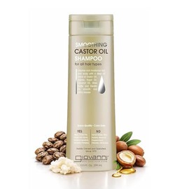 GIOVANNI Smoothing Castor Oil Shampoo, 13.5 oz. – All Hair Types, Moisturize Hair & Scalp, Hydrate & Tame Frizz, Jojoba, Argan Oil, Coconut Oil, Shea Butter, Keratin