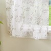 Martha Stewart Bellefield Floral Sheer Window Curtain Valance and Tiers