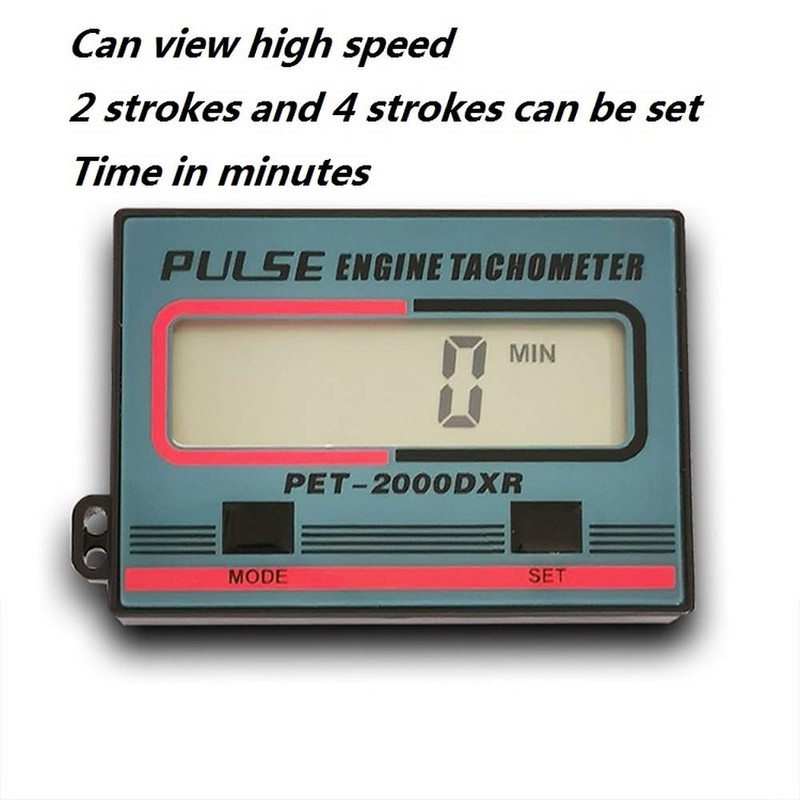 Gexmil Handheld Digital Induction Chainsaw Tachometer, 2 Stroke 4 Stroke