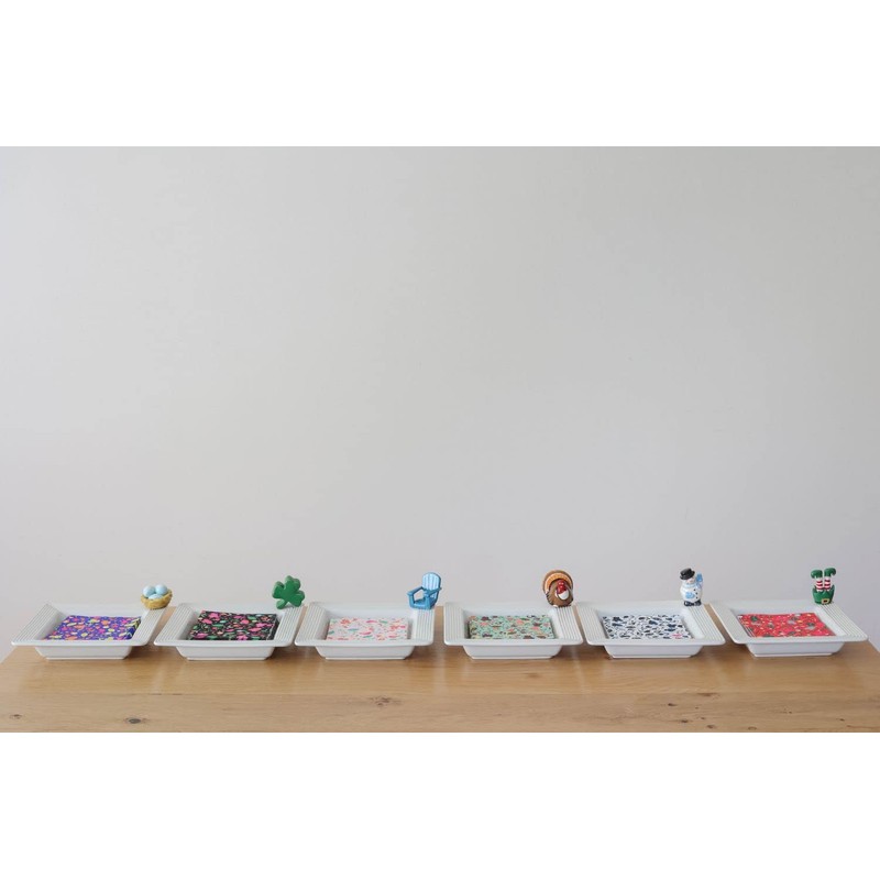 Nora Fleming pinstripes napkin and candy holder