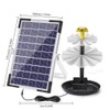 6W Solar Fountain Pump for Bird Bath with 9 Nozzles