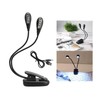 OsAtNb 8 LED Music Stand Light 3modes USB Book Light