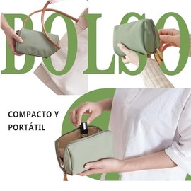 GeorgeX Bolsa de Maquillaje de Viaje para Mujer, Estuches de Viaje para Maquillaje, Bolsa de Cosmticos con Compartimentos (Aa-Verde)                  