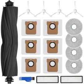 Accessory Set for Dreame L10s Ultra / L10 Ultra, 4 x Mop Mop Pads 6 x Dust Bags 1 x Main Brush 4 x Side Brushes 2 x Filters 1 x Cleaning Brush, Robot Vacuum Cleaner Replacement Parts Accessories