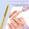 CGBE Pack of 2 Nail Cutter Attachments Gold, Grain +
