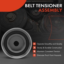 A-Premium Belt Idler Pulley Compatible with Hyundai Elantra 1996-2012, Tucson 2005-2009, Tiburon 1997-2001/2003-2008 & Kia Soul 2010-2011, Sportage 2005-2010, Spectra 2004-2009, Spectra5 2005-2009