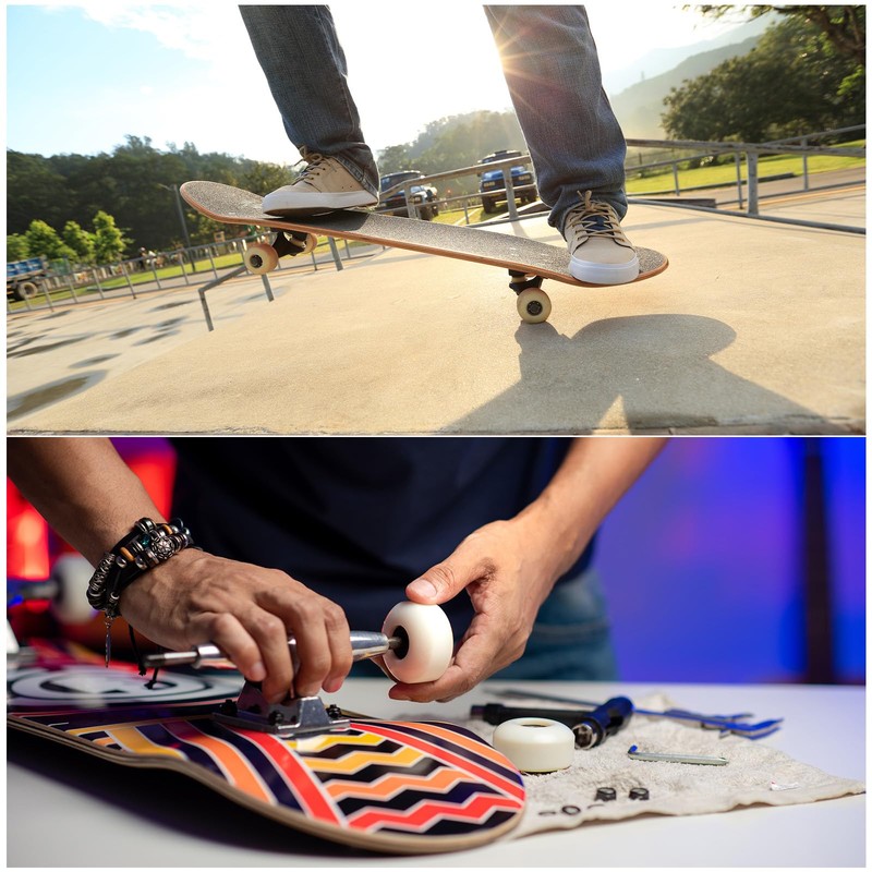 PATIKIL 3mm / 1/8" Skateboard Riser Pads with Hardware Screw