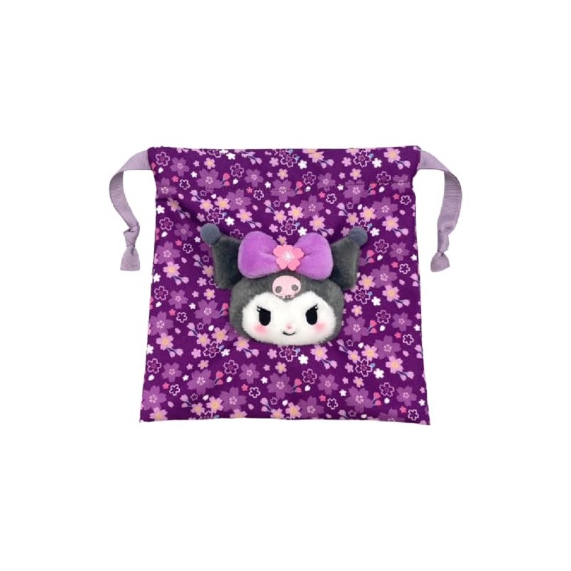 Nakajima Corporation 191694-24 Sakura Kimono Boa Face Drawstring Kuromi