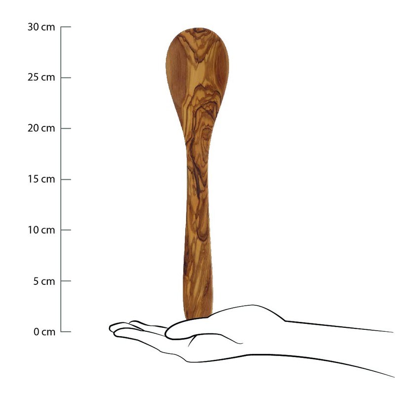 HOFMEISTER® Olive Wood Cooking Spoon (Round Cooking Spoon Olive Wood