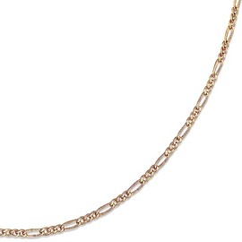 Generisch Real Gold 8 Carat 333 Gold Figaro Chain Necklace Jewellery Various Widths and Lengths, Gold 333
