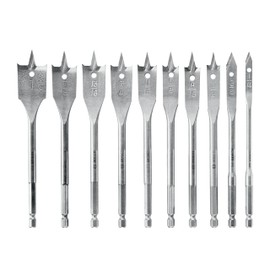 BOSCH SB0010 10-Piece Chisel-Point Spade Bit Assorted Set