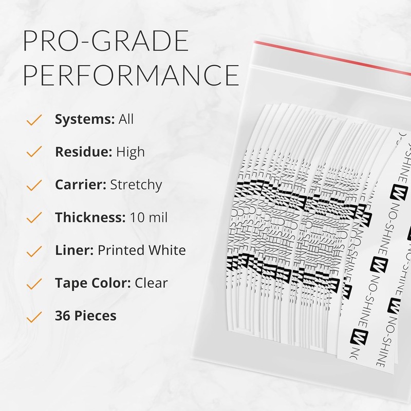 NO-SHINE TAPE CONTOURS AND MINIS C CONTOUR NO-SHINE 36PC/BAG