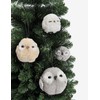 Ciao Owl Ball (Ø10cm) hanging Christmas decoration, grey