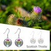 DAYLINLOVE Scottish Thistle Earring 925 Sterling Silver Scottish Celtic Knot