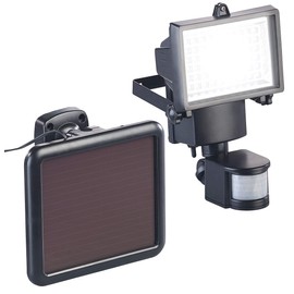 Luminea Solar Motion Sensor: Solar LED Wall Floodlight for Outdoor Use, with PIR Sensor, 12 W, 750 Lumens, IP44 (Solar Spotlight, Solar Outdoor Spotlight, Motion Sensors)