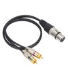 Cable de Audio de 1 XLR Hembra a 2 Macho,