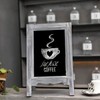 15 inch Mini Tabletop Wooden A-Frame Double-Sided Slate Chalkboard Sign