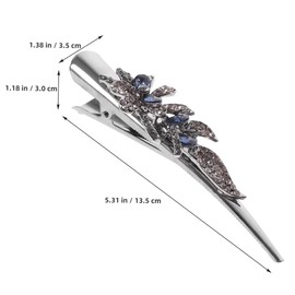 Mikinona Elegant Hair Accessories Set 2pcs Rhinestone Barrettes Fashion Hair Clips for Women Girls Wedding