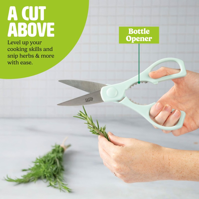 Tasty Kitchen Knife Set with Block, Cutlery Set includes Chef,