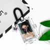 DIFLAX KPOP Photo Card Holder, Clear Black Butterfly Acrylic Card