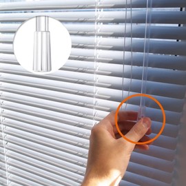 ZGWANSUI 12 Inch Window Blind Tilt Rod, Vertical Blind Wand Control, Blind Tilt Wand Replacement with Hook and Grip, Blinds Replacement Wand Clear, Blind Opener Stick Parts (2 Pack)