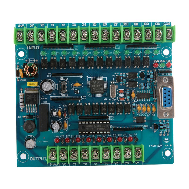 Industrial Programmable Control Board FX2N-20MT 12 Input 8 Output 24V
