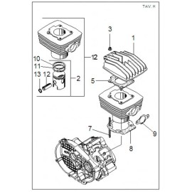 FRANCO MORINI LEM FRANCO MORINI 50 CC 50CC S5-E S5 AIR COOLED CYLINDER HEAD New clone part 1