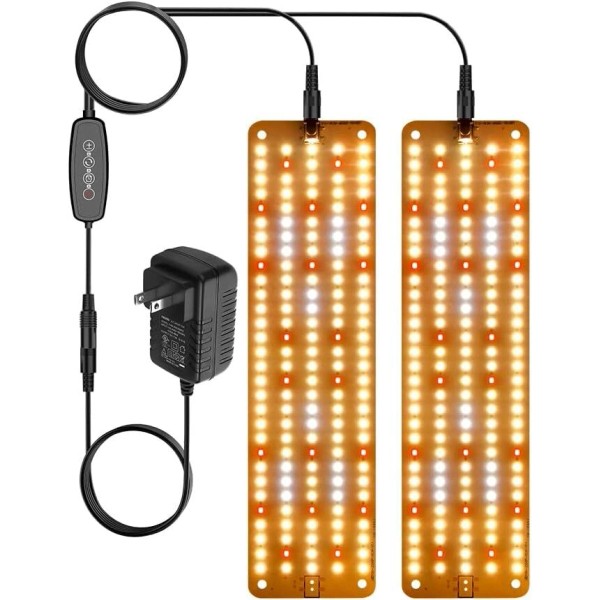 Full Spectrum 2 Heads LED Grow Light Hydroponics 20W Energy