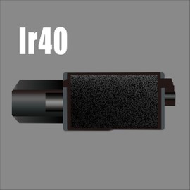 IR-40 Compatible Calculator Printer Ribbon Ink Roller Compatible for Casio HR-10RC HR-8TM Replacement Ink Rollers for Canon P1-DHV-3 P1-DH V CP16 IR40 IR30 NR40 PR40 IR40Bk IR-40B (Black, IR-40)
