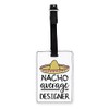 Gift Base Nacho Average Designer Visual Luggage Tag with Black
